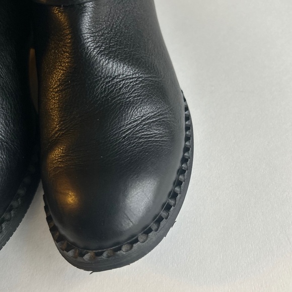 Gentle Souls Black Genuine Leather Rubber Outsole Ankle Boots size 9 - Picture 6 of 13